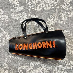 Sandol Texas Longhorns Megaphone Novelty Purse Handbag Black Orange Zip